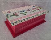 Caixa Turca Média (Pátina Pink/Floral)