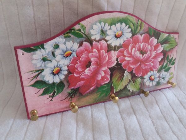 Porta Chaves M (Pink Floral)